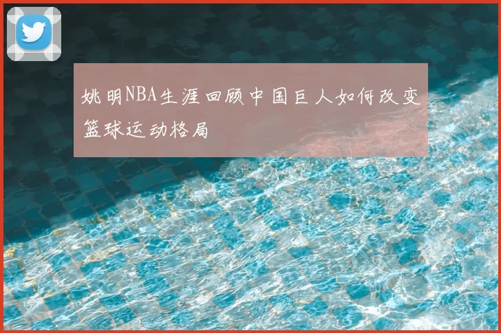 姚明NBA生涯回顾中国巨人如何改变篮球运动格局